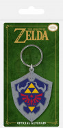 Legend of Zelda Rubber klúčenka Hylian Shield 6 cm